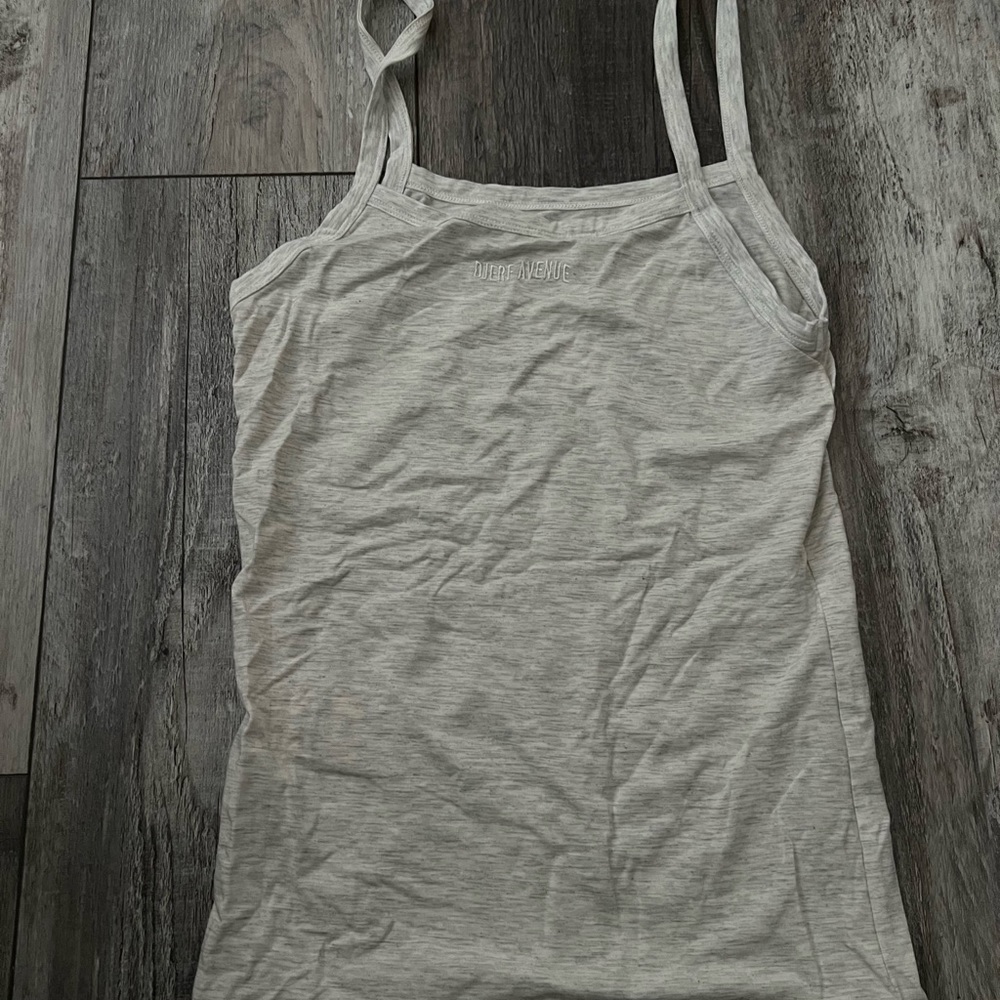 Djerf Avenue Daily Tank Top Ribbed Grey Melange